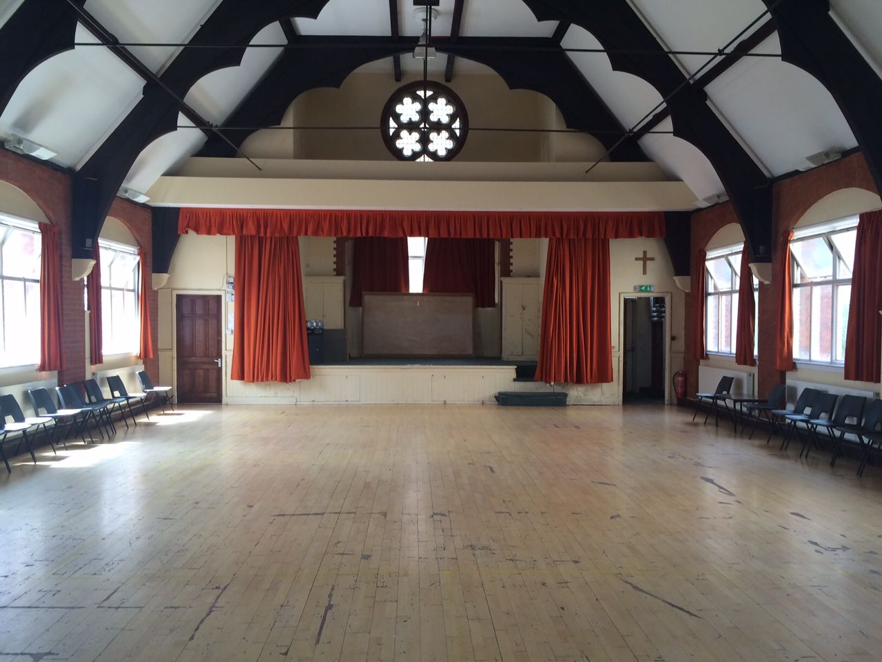 Upper Hall facing stage